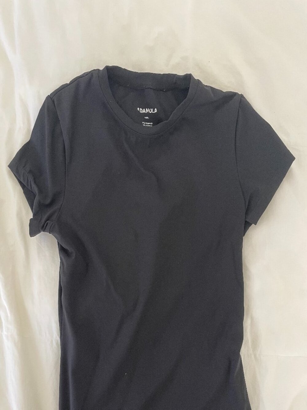 Adanola Black Athletic Shirt Size S/M